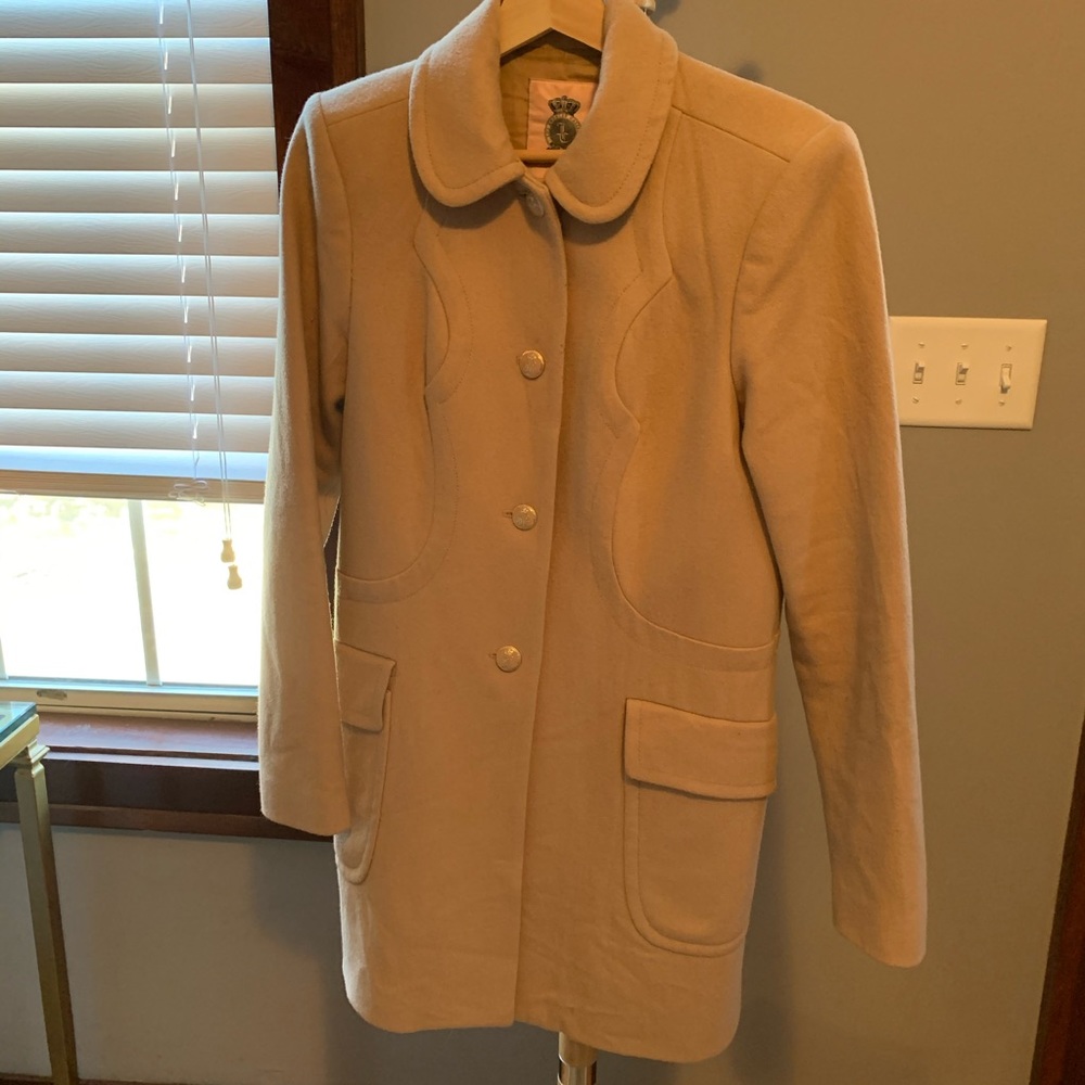 Juicy couture camel Pea coat